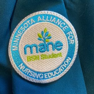 MANE nursing program scrub top, size 2X